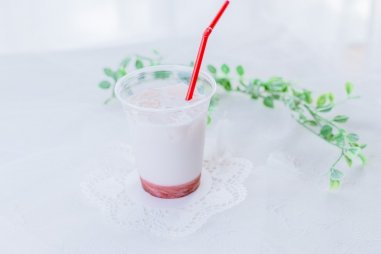 手作りいちごミルク