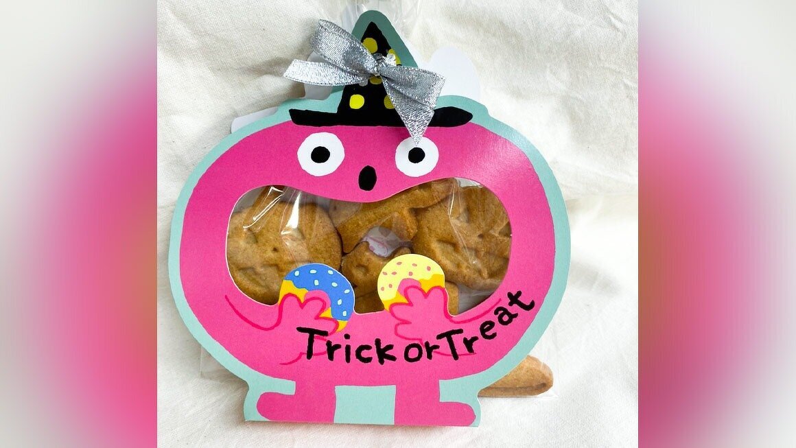 写真:ハロウィン仕様全粒粉クッキー6個入り