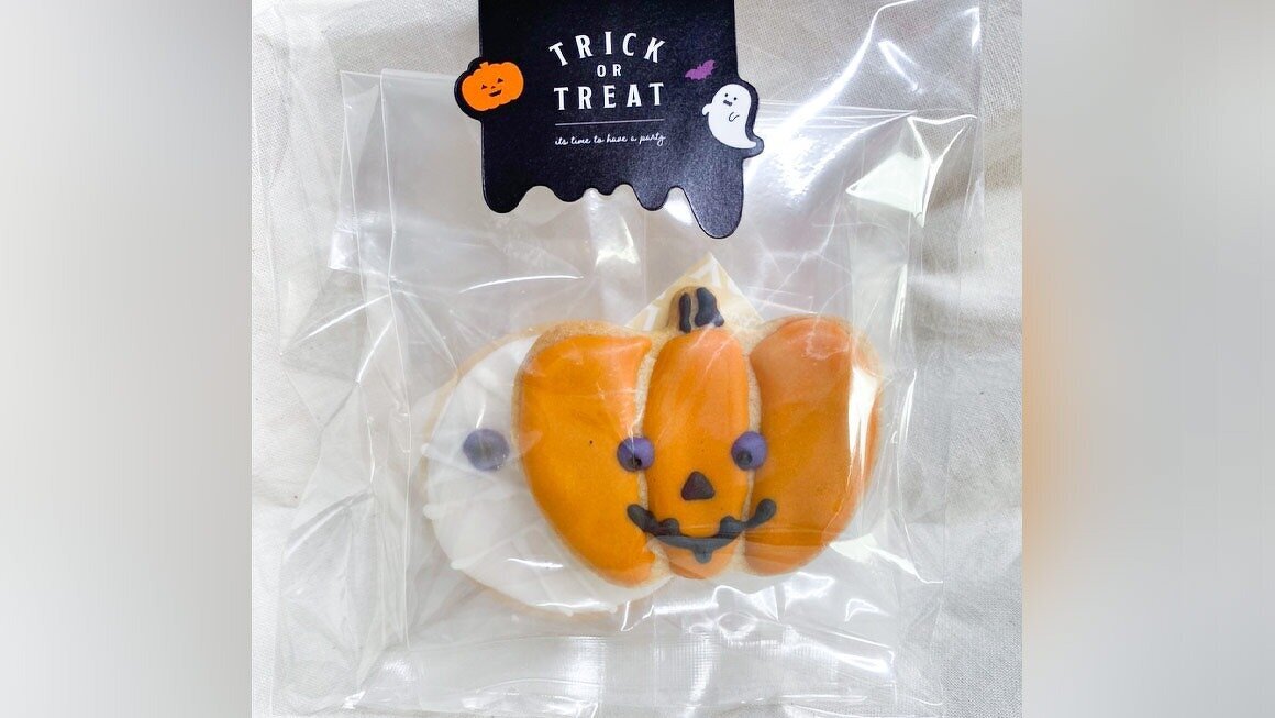 ハロウィン仕様 きび糖アイシングクッキー