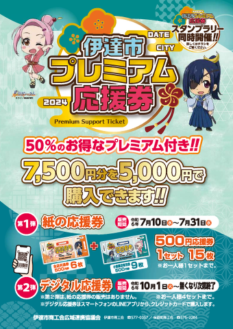 2024伊達市プレミアム応援券